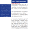 Geopolitics and Strategic  options for Sudan and  South Sudan Relations